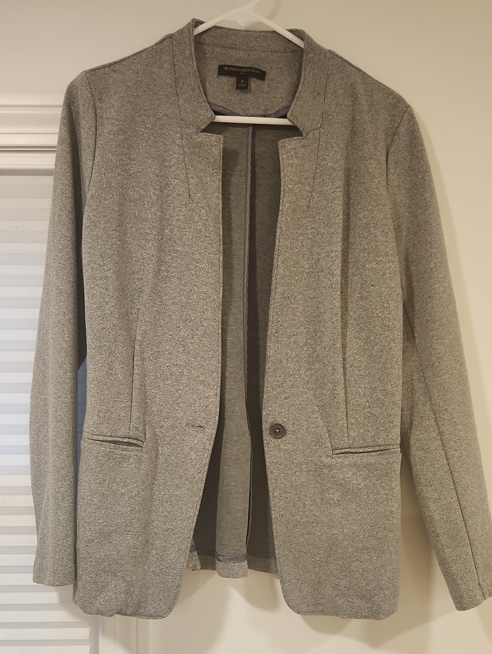 Banana Republic Classic Knit Twill Inverted Collar Blazer